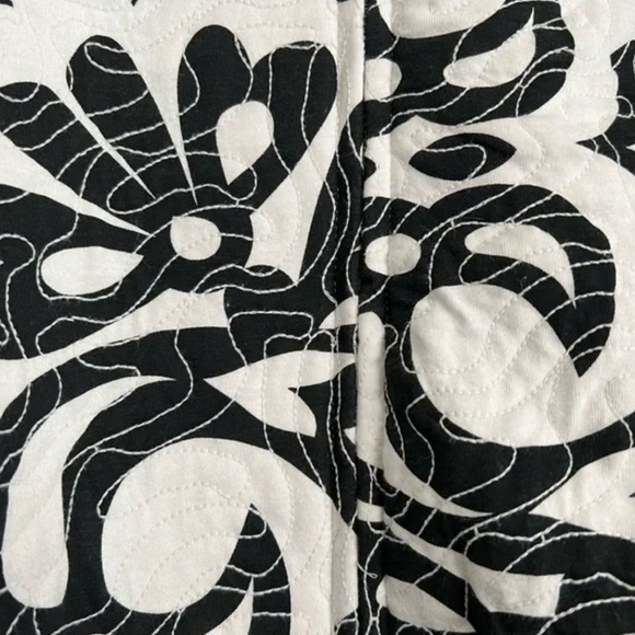 Zara QUILTED PRINTED JACKET. Ecru/Black. Size S. New with Tags. - Picture 7 of 12